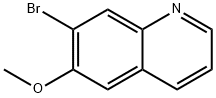 7-溴-6-甲氧基-喹啉 结构式