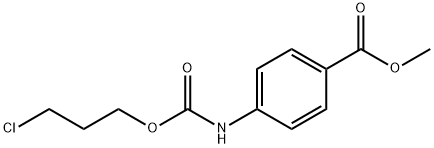 4-[[(3-Chloropropoxy)carbonyl]amino]-benzoic acid methyl ester 结构式