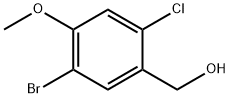 5-溴-2-氯-4-甲氧基苄醇 结构式