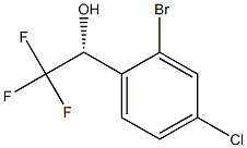 (R)-1-(2-bromo-4-chlorophenyl)-2,2,2-trifluoroethanol 结构式