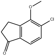 5-氯-4-甲氧基-茚满-1-酮 结构式