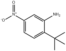 2-(叔-丁基)-5-硝基苯胺 结构式