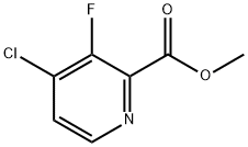 4-氯-3-氟吡啶甲酸甲酯 结构式