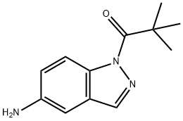 1-(5-AMINO-1H-INDAZOL-1-YL)-2,2-DIMETHYL-1-PROPANONE 结构式