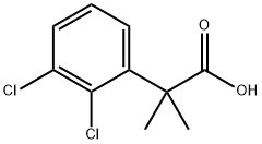 2-(2,3-二氯苯基)-2-甲基丙酸 结构式