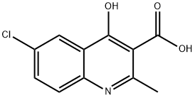 6-Chloro-4-hydroxy-2-methylquinoline-3-carboxylic acid 结构式