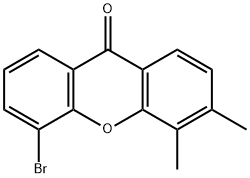 5-bromo-3,4-dimethyl-9H-xanthen-9-one 结构式