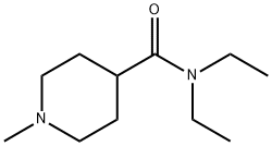 N,N-二乙基-1-甲基哌啶-4-甲酰胺 结构式