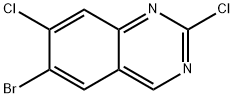 2,7-二氯-6-溴-喹唑啉 结构式