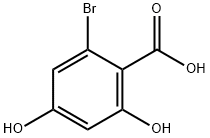 2-溴-4,6-二羟基苯甲酸 结构式