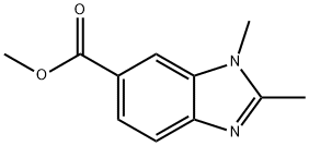 Methyl 1,2-dimethyl-1H-benzo[d]imidazole-6-carboxylate 结构式