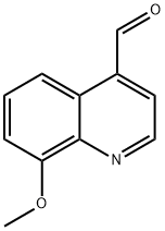 8-甲氧基喹啉-4-甲醛 结构式