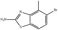 2-氨基-5-溴-4-甲基-苯并噻唑 结构式