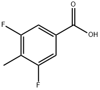 3,5-二氟-4-甲基苯甲酸 结构式