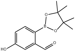 5-羟基-2-(4,4,5,5-四甲基-1,3,2-二噁硼烷-2-基)苯甲醛 结构式