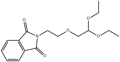 2-[2-(2,2-二乙氧基乙氧基)乙基]异吲哚啉-1,3-二酮 结构式