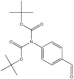 Di-tert-Butyl (4-formylphenyl)imidodicarbonate 结构式