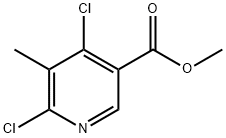 METHYL 4,6-DICHLORO-5-METHYLNICOTINATE 结构式