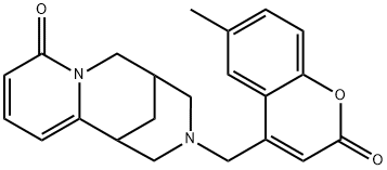 3-((6-methyl-2-oxo-2H-chromen-4-yl)methyl)-3,4,5,6-tetrahydro-1H-1,5-methanopyrido[1,2-a][1,5]diazocin-8(2H)-one 结构式