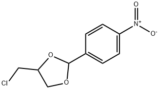 4-(氯甲基)-2-(4-硝基苯基)-1,3-二氧戊环 结构式