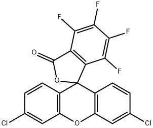 3,6-二氯-4,5,6,7-四氟螺[2-苯并呋喃-3,9-氧杂蒽]-1-酮 结构式