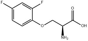 (S)-2-氨基-3-(2,4-二氟苯氧基)丙酸 结构式