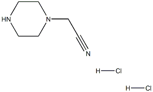 2-(哌嗪-1-基)乙腈二盐酸 结构式