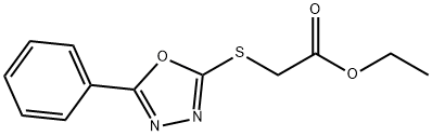 ethyl [(5-phenyl-1,3,4-oxadiazol-2-yl)sulfanyl]acetate 结构式