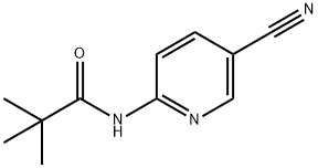 N-(5-氰基吡啶-2(1H)-亚丙基)新戊酰胺 结构式
