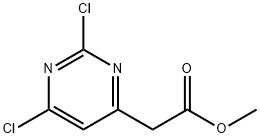 2-(2,6-二氯嘧啶-4-基)乙酸甲酯 结构式
