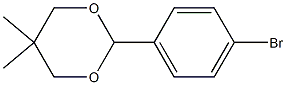 2-(4-bromophenyl)-5,5-dimethyl-1,3-dioxane 结构式