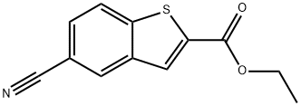 ethyl 5-cyanobenzo[b]thiophene-2-carboxylate 结构式