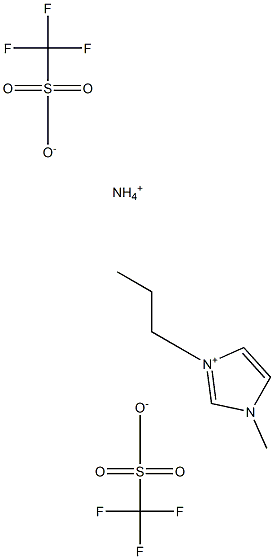 1-丙基-3-甲基咪唑三氟甲磺酸盐 结构式