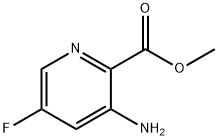 3-氨基-5-氟吡啶甲酸甲酯 结构式