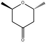 (2R.6R)-2,6-DIMETHYLOXAN-4-ONE 结构式