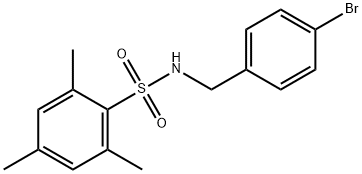 N-(4-Bromo-benzyl)-2,4,6-trimethyl-benzenesulfonamide 结构式