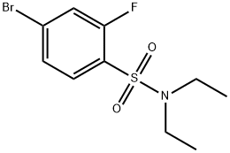 4-溴-N,N-二乙基-2-氟苯磺酰胺 结构式