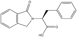(2S)-2-(1-氧代-2,3-二氢-1H-异吲哚-2-基)-3-苯基丙酸 结构式