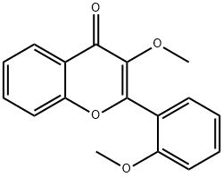 3-METHOXY-2-(2-METHOXYPHENYL)- 4H-1-BENZOPYRAN-4-ONE 结构式