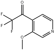 2,2,2-Trifluoro-1-(3-methoxypyridin-4-yl)ethanone 结构式