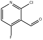 2-氯-4-氟吡啶-3-甲醛 结构式