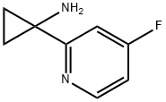 1-(4-氟吡啶-2-基)环丙烷-1-胺 结构式