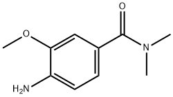 4-氨基-3-甲氧基-N,N-二甲基苯甲酰胺 结构式