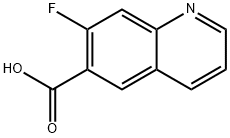 7-氟喹啉-6-羧酸 结构式