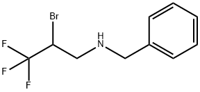 N-(2-溴-3,3,3-三氟丙基)苯甲胺 结构式