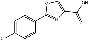 2-(4-氯苯基)-4-恶唑羧酸 结构式