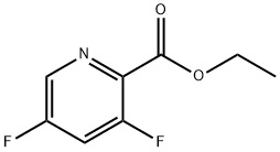 3,5-二氟-2-吡啶羧酸乙酯 结构式