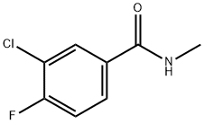3-chloro-4-fluoro-N-methylbenzamide 结构式