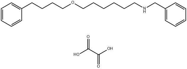 6-苄基氨基-1-(4'-苯基丁氧基)己烷 草酸盐 结构式