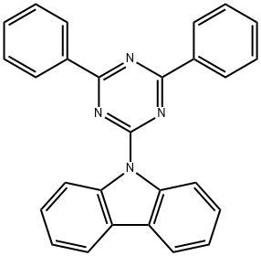9-(4,6-二苯基-1,3,5-三嗪-2-基)-9H-咔唑 结构式